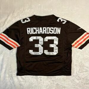 Nike Cleaveland Browns Trent Richardson Jersey Men's M NFL On Field #33 Flaws